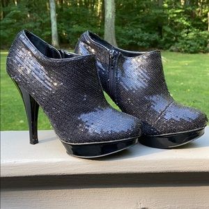 Olsenboye Sequin Platform Bootie Sz 7 1/2